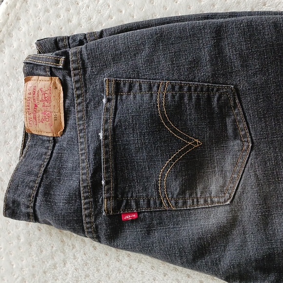 Rare Vintage Levi’s 515 Bootcut Jeans - Charcoal Black Faded Y2K 16 women's - Picture 13 of 15